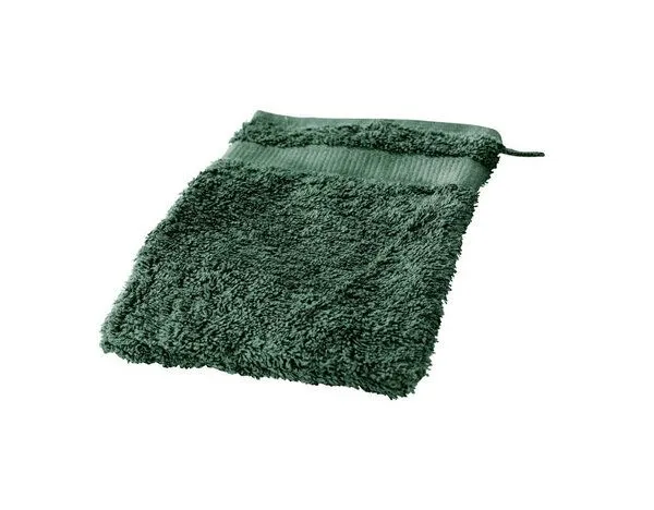 Cotonea Cotonea Bio Frottier-Waschhandschuh, Smaragd (grün), – Produktbild 2 von 3