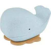 HEVEA Badewannenspielzeug Wal Naturkautschuk blizzard blue Maße 8,5 x 12 x 12,5 cm – Produktbild 1 von 1