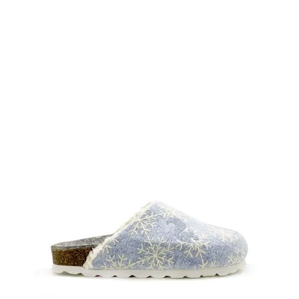 thies Veganer Kids PET Snow Clog "thies ®" aus zertifizierter Biobaumwolle, Sky blue (hell blau), – Produktbild 1 von 4