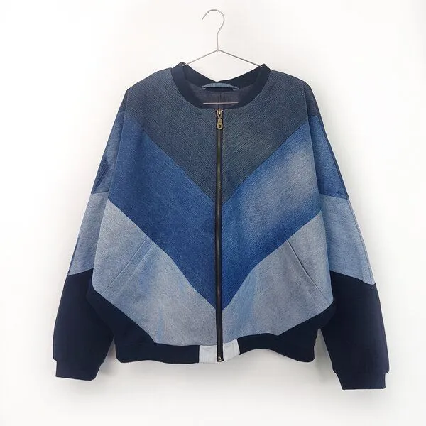 Bridge&Tunnel Bridge&Tunnel Blouson minimal blue – Produktbild 1 von 4