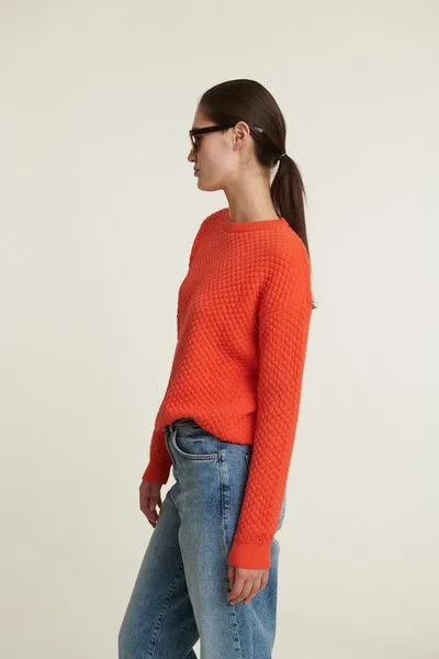 Basic Apparel Basic Apparel Lis Pullover aus Bio-Baumwolle, Rot (grenadine), – Produktbild 4 von 5