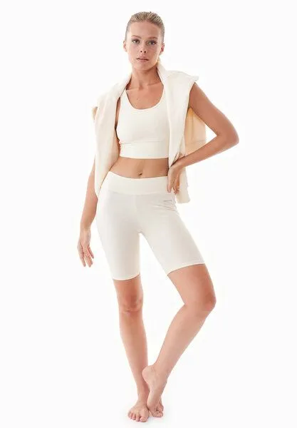 ORGANICATION ORGANICATION LOLLA | Radler-Leggings aus Bio-Baumwolle, Off white, – Produktbild 1 von 4