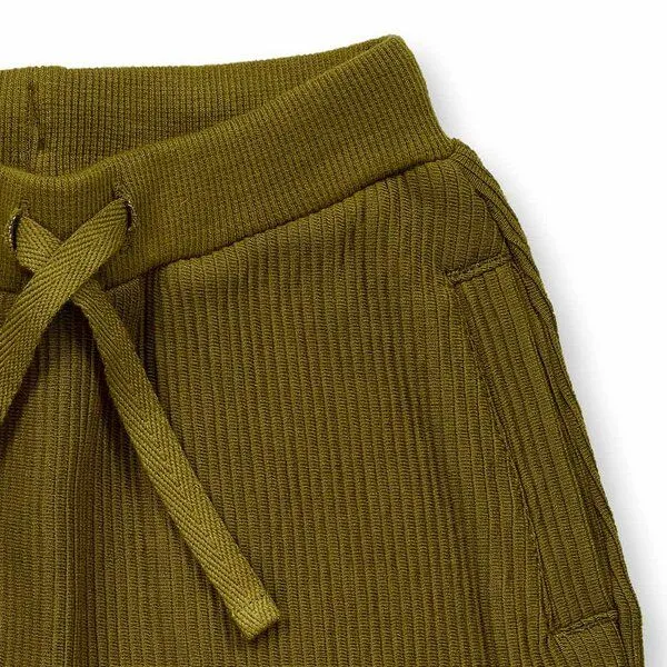 Sense Organics Sense Organics Babyhose in dunklem Olivgrün, Modell WYNNE, Green, – Produktbild 3 von 4