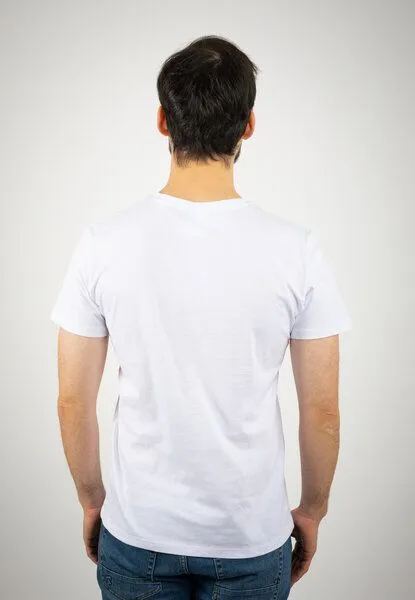 TORLAND TORLAND Herren T-Shirt mit V- Ausschnitt PRESENTER, Weiß, – Produktbild 3 von 4