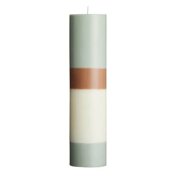 Originalhome Originalhome Geruchsneutrale Geschichtete Stumpenkerze – vegan & fair., Grün (pine tree), – Produktbild 2 von 2