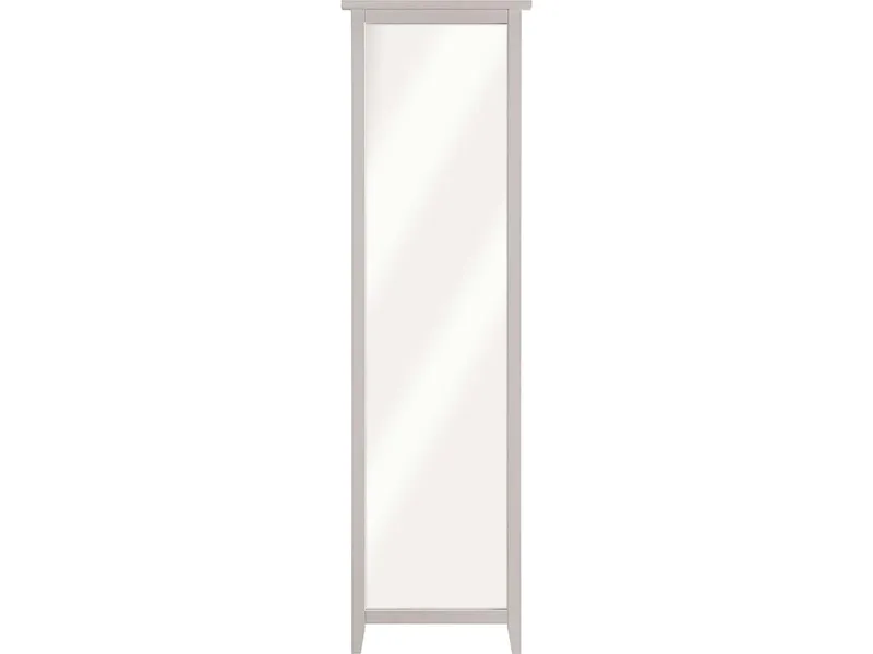 Spiegel-Paneel Garderobe "Solvita", B 58 x T 7,5 x H 200 cm, Kiefer weiß – Produktbild 1 von 1