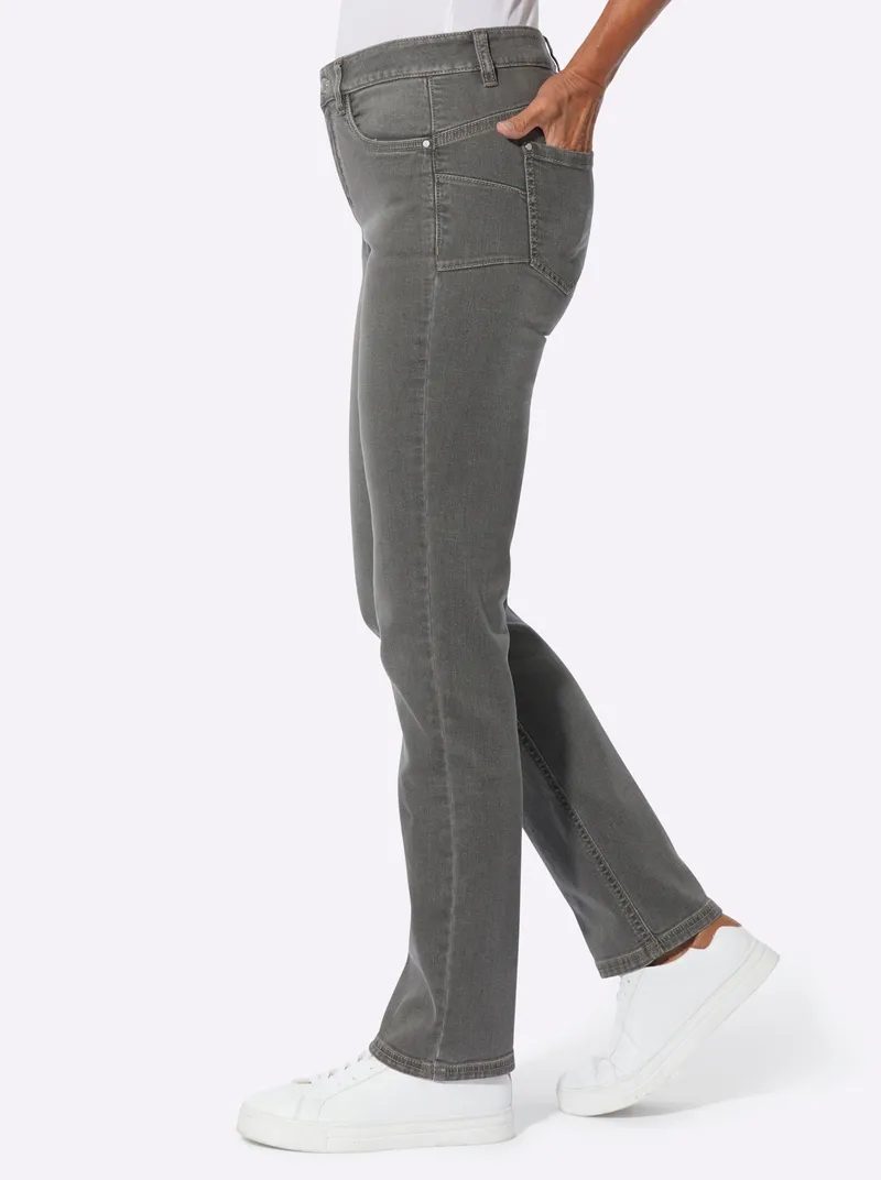Witt Push-up-Jeans stone-grey-denim, Stone-grey-denim, – Produktbild 2 von 2