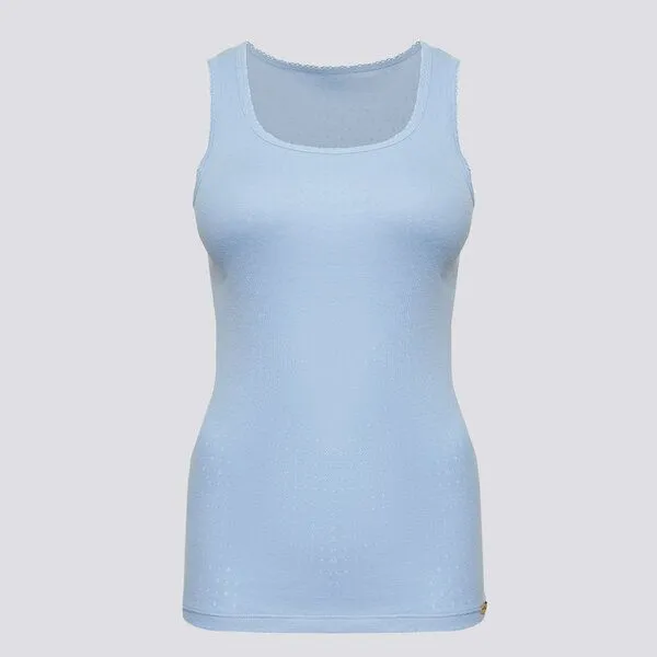 comazo|earth comazo|earth Unterhemd aus Biobaumwolle-Ajour | GOTS zertifiziert, Lightblue, – Produktbild 4 von 4