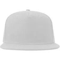 Atlantis Headwear Atlantis Headwear recycelte Flat-Cap mit Kunststoffverschluss, Weiss, – Produktbild 3 von 3
