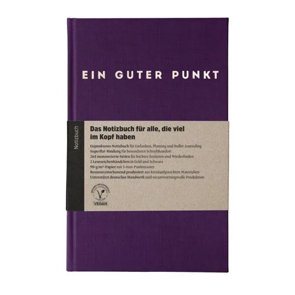 Ein guter Plan Ein guter Plan Ein guter Punkt – Der ökologische Bullet-Planer, Violett, – Produktbild 1 von 4