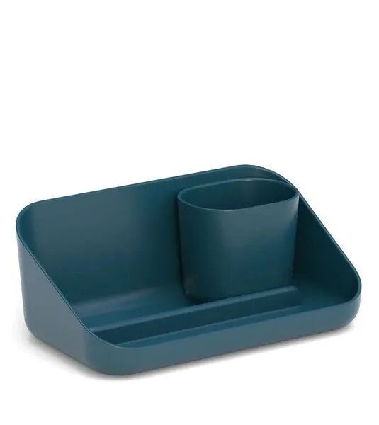 BIOBU BIOBU Tisch Organizer aus Bambusfasern, Blue abyss (petrol), – Produktbild 1 von 4