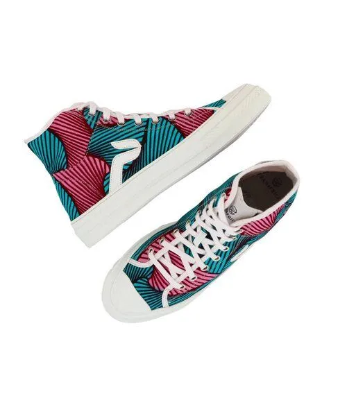 PANAFRICA PANAFRICA Atlas - African Fair Trade Sneaker, Grenadille (pink), – Produktbild 3 von 4