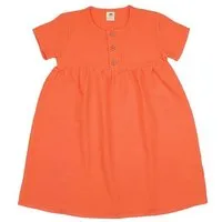 Walkiddy Sommerkleid Koralle uni Musselin Bio-Baumwolle GOTS – Walkiddy – Produktbild 1 von 1