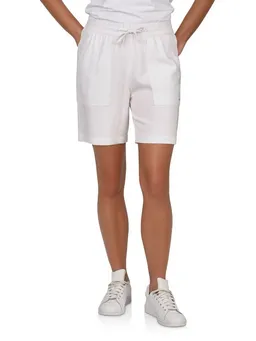 DENIMFY Sweatshorts Damen Leinen Shorts DFAlessia Regular Fit Leinenshorts mit Kordelzug – Produktbild 1 von 1