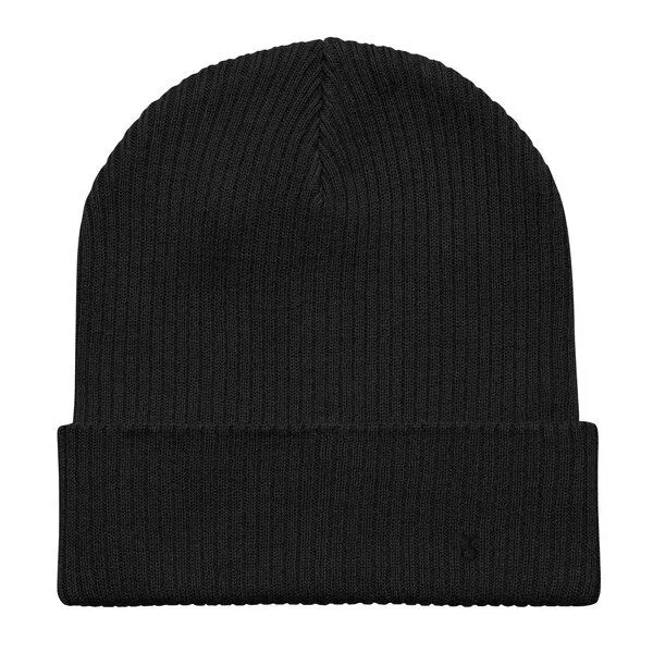 Rippenmütze aus Bio-Baumwolle Unisex - PepMelon schwarzes Logo, Schwarz, – Produktbild 4 von 4