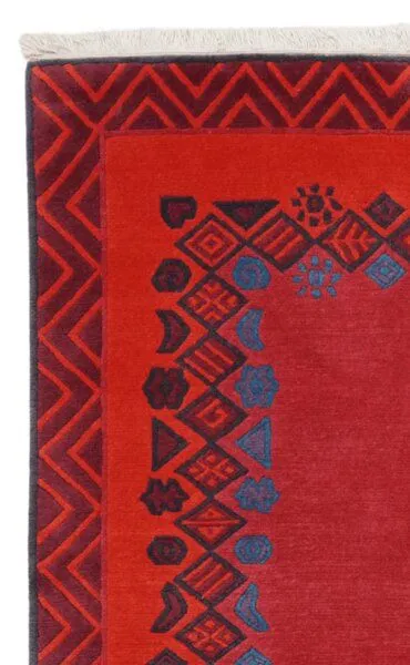 Rugtales Nepal „Rugtales“ aus Schurwolle, Rot, – Produktbild 4 von 4