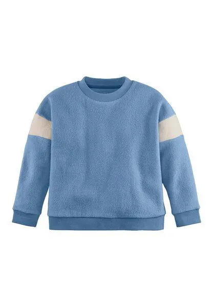 hessnatur hessnatur Softfleece Sweatshirt aus reiner Bio-Baumwolle, Rivierablau, – Produktbild 3 von 3