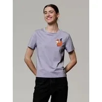 watapparel watapparel T-Shirt Frauen Cute Fox, Lavender, – Produktbild 1 von 1