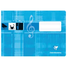 Clairefontaine Clairefontaine Notenheft Blau A5 Querformat 8 Blatt – Produktbild 1 von 1