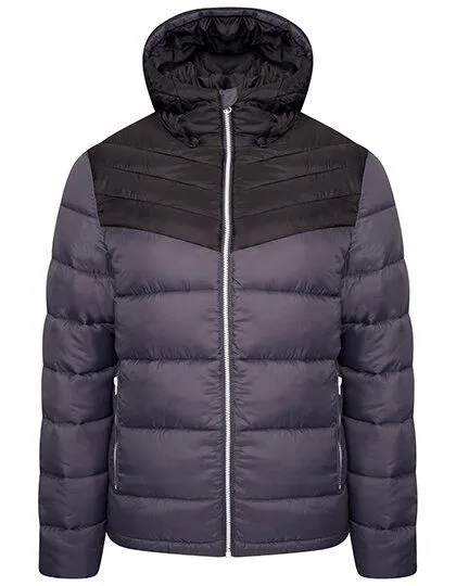 Dare 2b Dare 2b Skijacke Hot Shot Hooded Winterjacke Steppjacke Recycelt mit Kapuze, Ebony grey/black, – Produktbild 2 von 3
