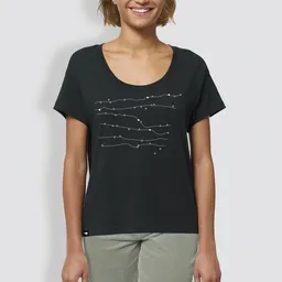 little kiwi little kiwi Damen T-Shirt, "Sonate", Schwarz – Produktbild 1 von 1