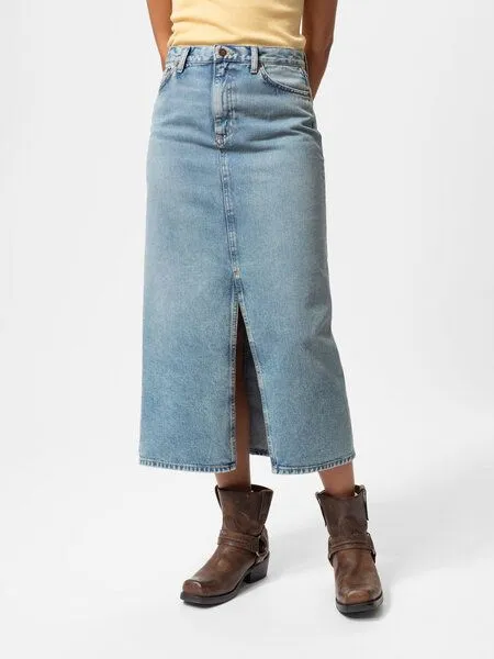 Nudie Jeans Nudie Jeans Jeans Rock Anna Desert Light Blue, Blau, – Produktbild 3 von 4