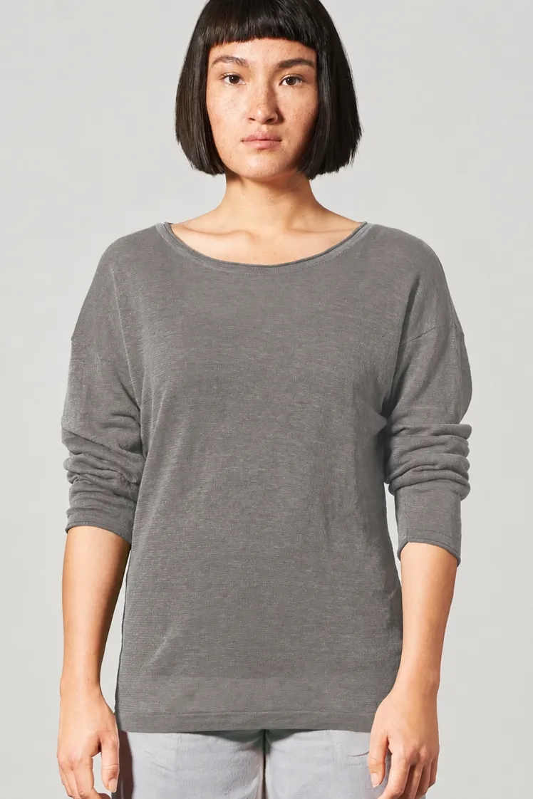 HempAge Hempage Damen vegan Pullover Airy In Taupe, Braun, – Produktbild 2 von 2