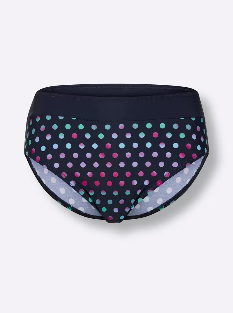 feel good Bikini-Slip marine-magenta-bedruckt, Marine-magenta-bedruckt, – Produktbild 2 von 2