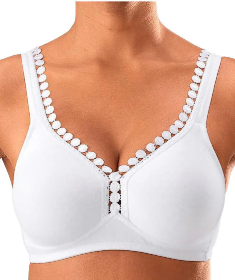 petite fleur by Lascana Soft-BH schwarz+weiß, Schwarz+weiß, – Produktbild 3 von 3