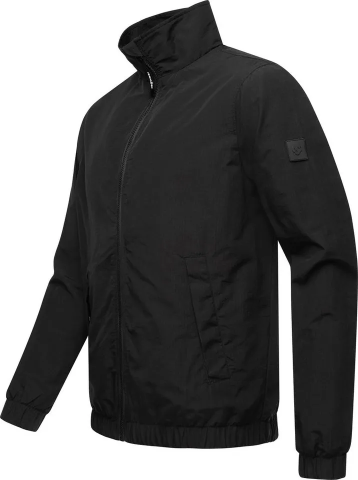 ragwear ragwear Outdoorjacke Holdeon Stylische Herren Übergangsjacke aus Ripstop-Material, Schwarz, – Produktbild 3 von 4