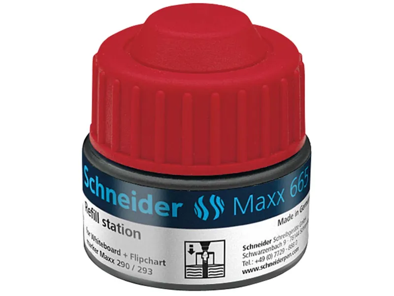 Schneider Schneider Nachfülltinte 665 für Whiteboard- und Flipchart-Marker "Maxx 290/293" rot – Produktbild 1 von 1