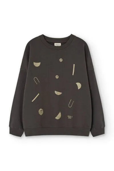 TIRALAHILACHA TIRALAHILACHA Gabriela sweatshirt, Schwarz, – Produktbild 4 von 4