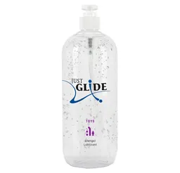 Just Glide Just Glide Gleitgel Toys - für die Verwendung mit Sexspielzeug, Liter-Flasche, Pumpflasche mit 1000ml, 1-tlg., extra dickflüssiges Gleitgel – Produktbild 1 von 1