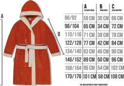normani Kinderbademantel Frottee Kinderbademantel aus Bio-Baumwolle, Bio-Baumwolle, Kapuze, Bindegürtel, Kapuzenbademantel für Kids – Produktbild 1 von 1