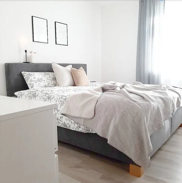 RIEMA Germany RIEMA Germany Kuscheldecke EMMA aus Bio-Baumwolle OEKO-Tex, Grau, – Produktbild 2 von 5