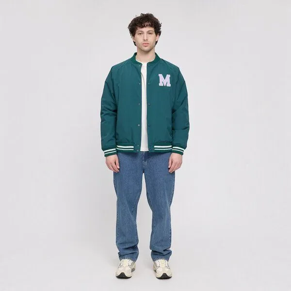 Mazine Mazine Varsity Jacket deep teal – Produktbild 1 von 3