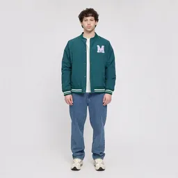 Mazine Mazine Varsity Jacket deep teal – Produktbild 1 von 1