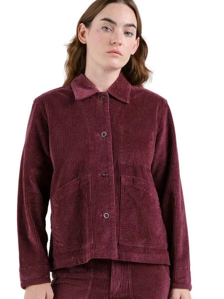 Dedicated DEDICATED Cord Jacke Stiby Corduroy, Fig red (rot), – Produktbild 1 von 4