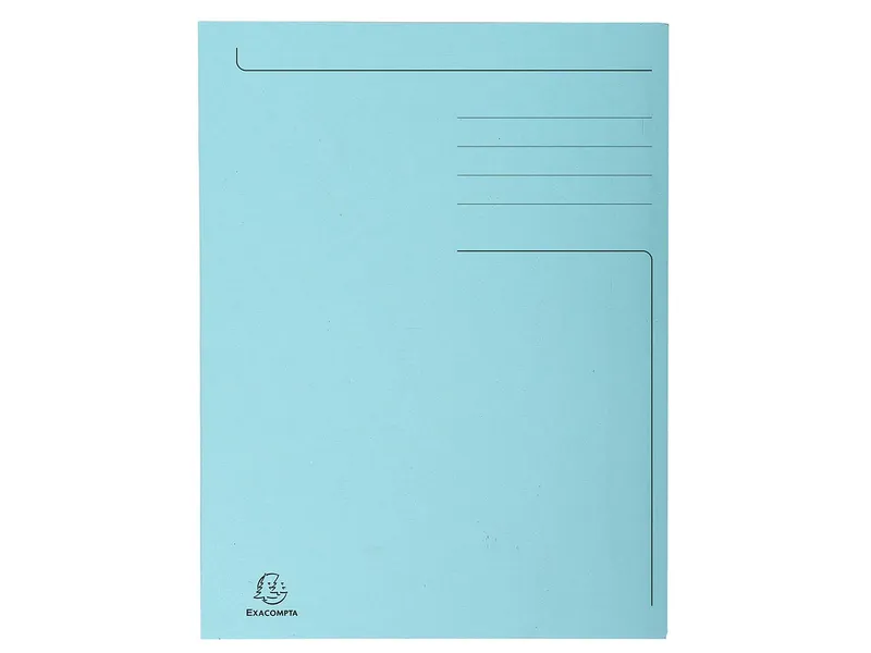 Exacompta 50 Exacompta Aktenmappen "Forever", 3 Klappen, 280 g/m², 245x350 mm für Format Folio, blau – Produktbild 1 von 2