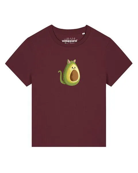 watapparel watapparel T-Shirt Frauen Avocato, Burgundy, – Produktbild 1 von 2