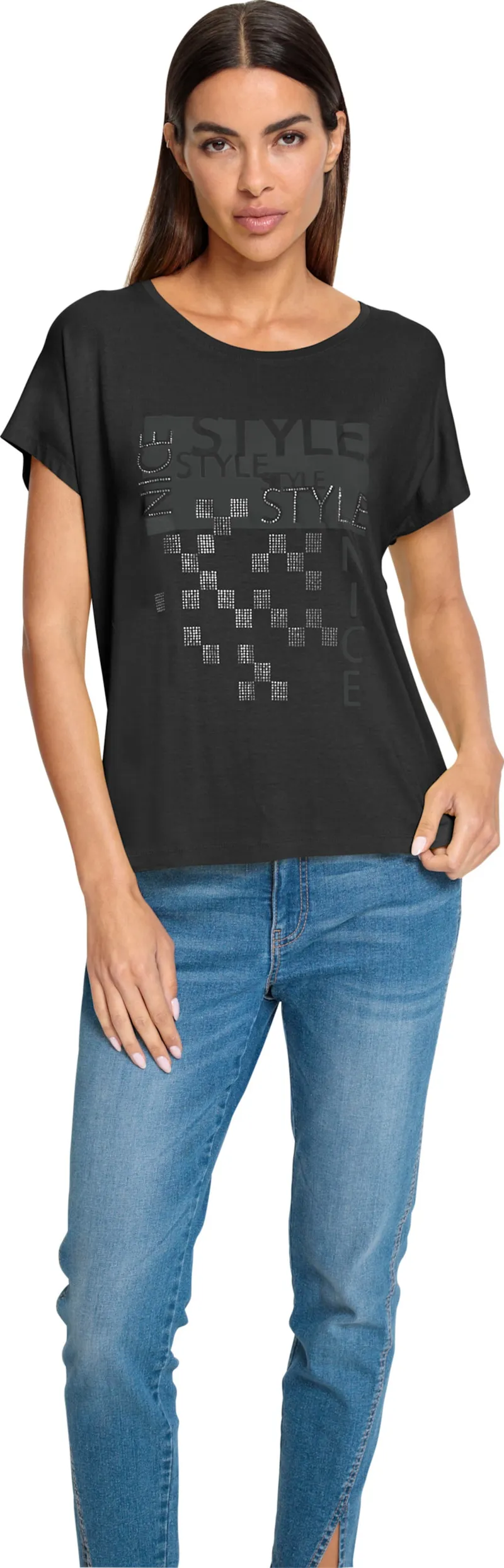 heine Rundhalsshirt schwarz, Schwarz, – Produktbild 2 von 2