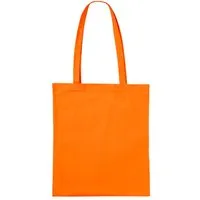Baumwoll-Tragetaschen, orange 38x42 cm mit zwei langen Henkeln – Produktbild 1 von 1