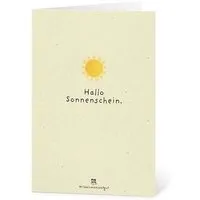 Die Stadtgärtner Die Stadtgärtner Grußkarte mit Saatpapier und Umschlag I Karte als Gruß, Liebesbotschaft & für Geburtstag I Saatpapier enthält hochwertige Wildblumen-Samen – Produktbild 1 von 1