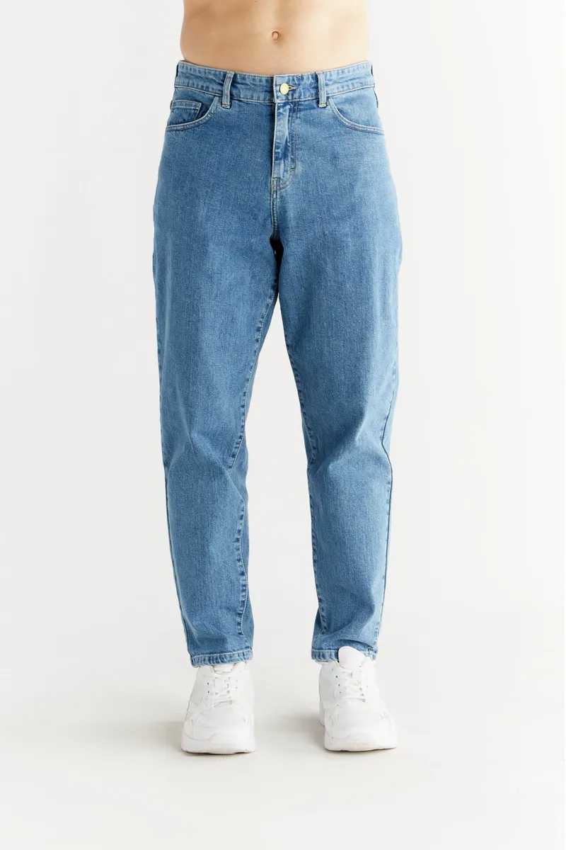 Evermind Evermind Herren vegan Jeans Karotte Fit Day Himmelblau, Blau, – Produktbild 2 von 2
