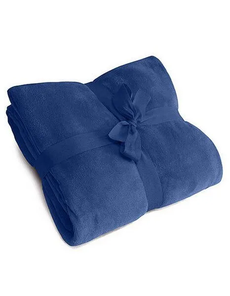 L-Merch L-Merch Recycelte Wohndecke Kuscheldecke Fleecedecke 220 x 150 cm, Navy blue, – Produktbild 1 von 1