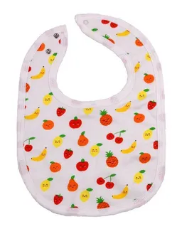 El Puente El Puente Babylätzchen "Funny Fruits", Einheitsgröße | Fair Trade & Handmade aus Ägypten | Bio-zertifiziert – Produktbild 1 von 1