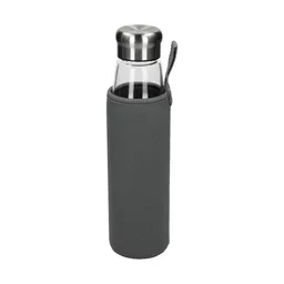 elasto elasto Glasflasche mit Hülle "Life" - Wasserflasche mit Edelstahlverschluss – Produktbild 1 von 1