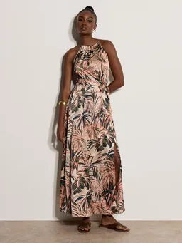 Apricot Apricot Maxikleid Tropisches Midikleid (mit Bindeband) mit Bindeband – Produktbild 1 von 1