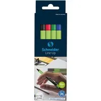 Schneider 4 Schneider Fineliner 'Line Up' farbsortiert – Produktbild 1 von 1
