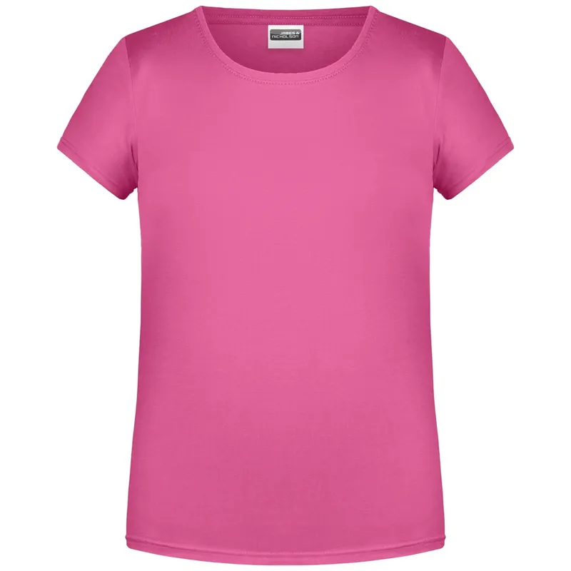 James & Nicholson James & Nicholson T-Shirt für Mädchen in klassischer Form 8007G Gr. S-110/116 pink – Produktbild 1 von 1